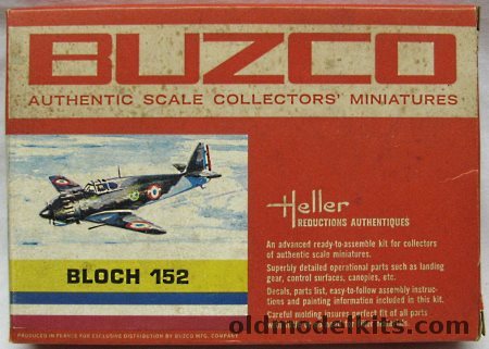 Heller 1/72 Bloch 152 Fighter, 901-89 plastic model kit
